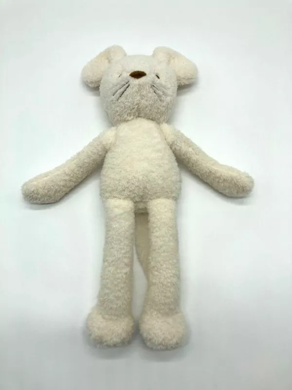 Long Legged Creamy White Rat Plush Toy